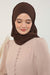 Shawl for Women Chiffon Head Wrap Instant Modesty Turban Cap Instant Scarf,CPS-62 Brown
