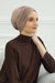 Shirred Elegance Head Turban For Women Fashion Instant Turban Shirred Head Scarf, Plain & Comfortable Stylish Bonnet Cap for Women,B-13 Mink