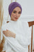 Shirred Elegance Head Turban For Women Fashion Instant Turban Shirred Head Scarf, Plain & Comfortable Stylish Bonnet Cap for Women,B-13 Purple 2