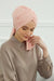 Smocked Shirred Instant Turban for Women, Cotton Lightweight Head Wrap with a Beautiful Design, Stylish Chemo Headwear Turban for Women,B-1 Powder