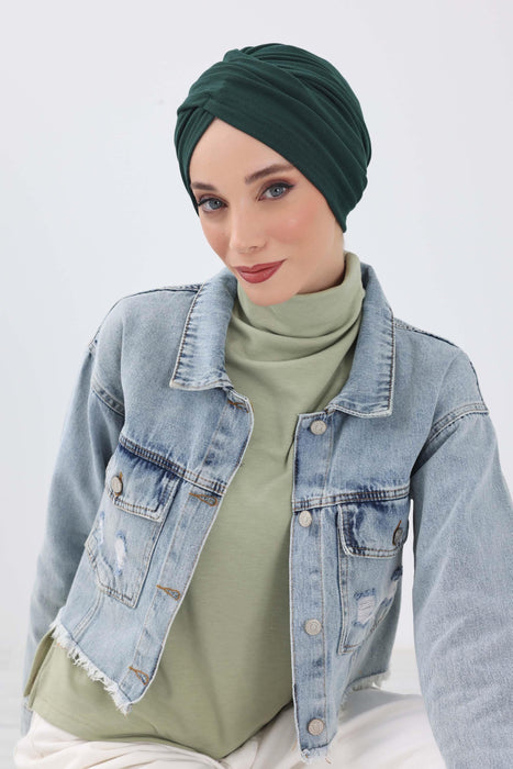 Soft and Stretchable Ribbed Turban Bonnet for Women, One-Size Winter Headwrap for Cold Weathers, Comfortable Polyviscose Ribbed Turban,B-9RB