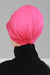 Soft Cotton Newsboy Visor Cap for Women, Stylish Lightweight Plain Turban Visor Cap for Daily Use, Fashionable Turban Chemo Headwrap,B-30 Fuchsia