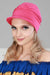 Soft Cotton Newsboy Visor Cap for Women, Stylish Lightweight Plain Turban Visor Cap for Daily Use, Fashionable Turban Chemo Headwrap,B-30 Fuchsia