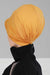 Soft Cotton Newsboy Visor Cap for Women, Stylish Lightweight Plain Turban Visor Cap for Daily Use, Fashionable Turban Chemo Headwrap,B-30 Mustard Yellow