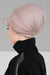 Soft Cotton Newsboy Visor Cap for Women, Stylish Lightweight Plain Turban Visor Cap for Daily Use, Fashionable Turban Chemo Headwrap,B-30 Mink
