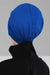 Soft Cotton Newsboy Visor Cap for Women, Stylish Lightweight Plain Turban Visor Cap for Daily Use, Fashionable Turban Chemo Headwrap,B-30 Sax Blue