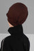 Soft Cotton Newsboy Visor Cap for Women, Stylish Lightweight Plain Turban Visor Cap for Daily Use, Fashionable Turban Chemo Headwrap,B-30 Brown