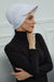 Stylish Visor Cap Instant Turban Hijab for Women, Trendy Visor Cap for Hair Loss Patients, Chemo Visor Cap, Visor Full Head Covering,B-66 White