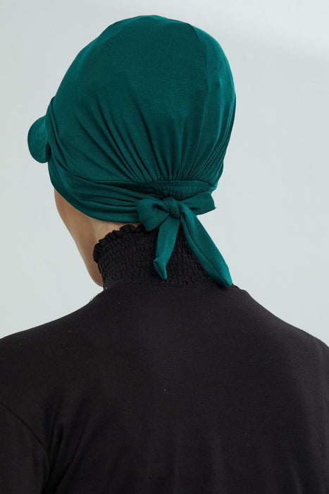 Stylish Visor Cap Instant Turban Hijab for Women, Trendy Visor Cap for Hair Loss Patients, Chemo Visor Cap, Visor Full Head Covering,B-66 Green