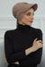 Stylish Visor Cap Instant Turban Hijab for Women, Trendy Visor Cap for Hair Loss Patients, Chemo Visor Cap, Visor Full Head Covering,B-66 Mink