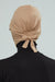 Stylish Visor Cap Instant Turban Hijab for Women, Trendy Visor Cap for Hair Loss Patients, Chemo Visor Cap, Visor Full Head Covering,B-66 Sand Brown