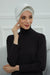 Stylish Visor Cap Instant Turban Hijab for Women, Trendy Visor Cap for Hair Loss Patients, Chemo Visor Cap, Visor Full Head Covering,B-66 Ivory