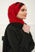 Two Colors Instant Shawl Scarf Chiffon Turban Head Wrap for Women,CPS-84 Black - Red