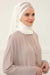 Two Colors Instant Shawl Scarf Chiffon Turban Head Wrap for Women,CPS-84 Ivory - Mink