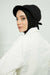 Visored Ninja Bonnet Cap for Women, Elegant Looking Visor Cap for Women, Lightweight Plain Cotton Turban with Inner Ninja Bonnet Cap,B-75 Black