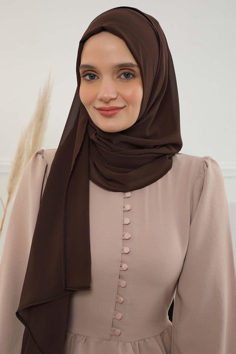 Women Instant Chiffon Shawl Modesty Turban Hijab Head Wrap Ready to Wear Women Headscarf made from Chiffon Fabric with Color Options,PS-11