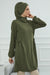 Women s Long Sleeve Side Strap casual Pullover Aerobin Tunic Tops Sleeve Shirts for Women Tunic Dressy Top Loose Fit Modern Modest Fashion,TN-5 Army Green