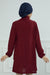 Women s Long Sleeve Side Strap casual Pullover Aerobin Tunic Tops Sleeve Shirts for Women Tunic Dressy Top Loose Fit Modern Modest Fashion,TN-5 Maroon